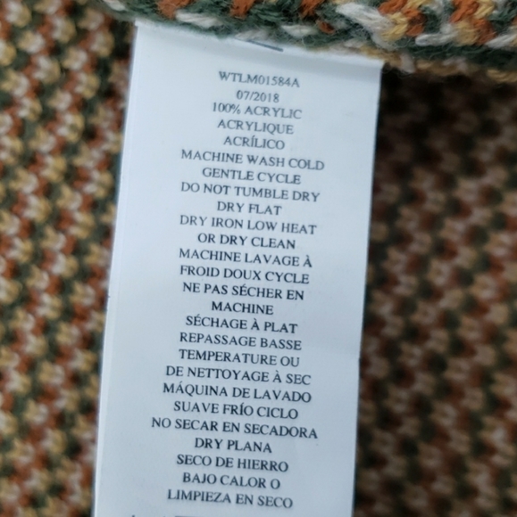 Wrangler Vintage 70s Western Cowichan Colorful Mixed Media Tribal Knit Sweater - Picture 15 of 15